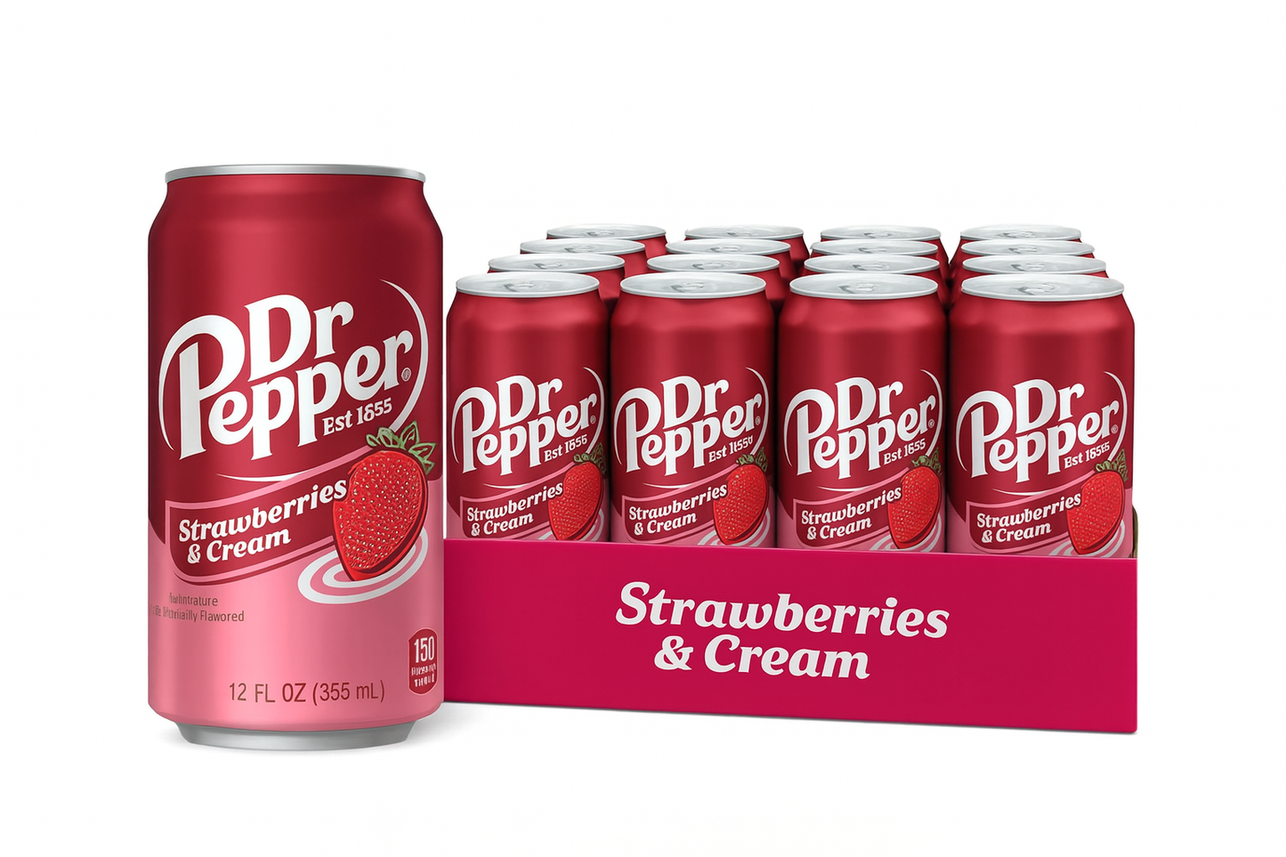 Pack Dr pepper - Strawberries & cream